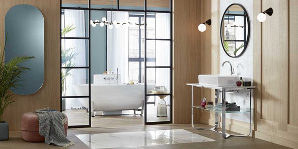 Ein saniertes Badezimmer